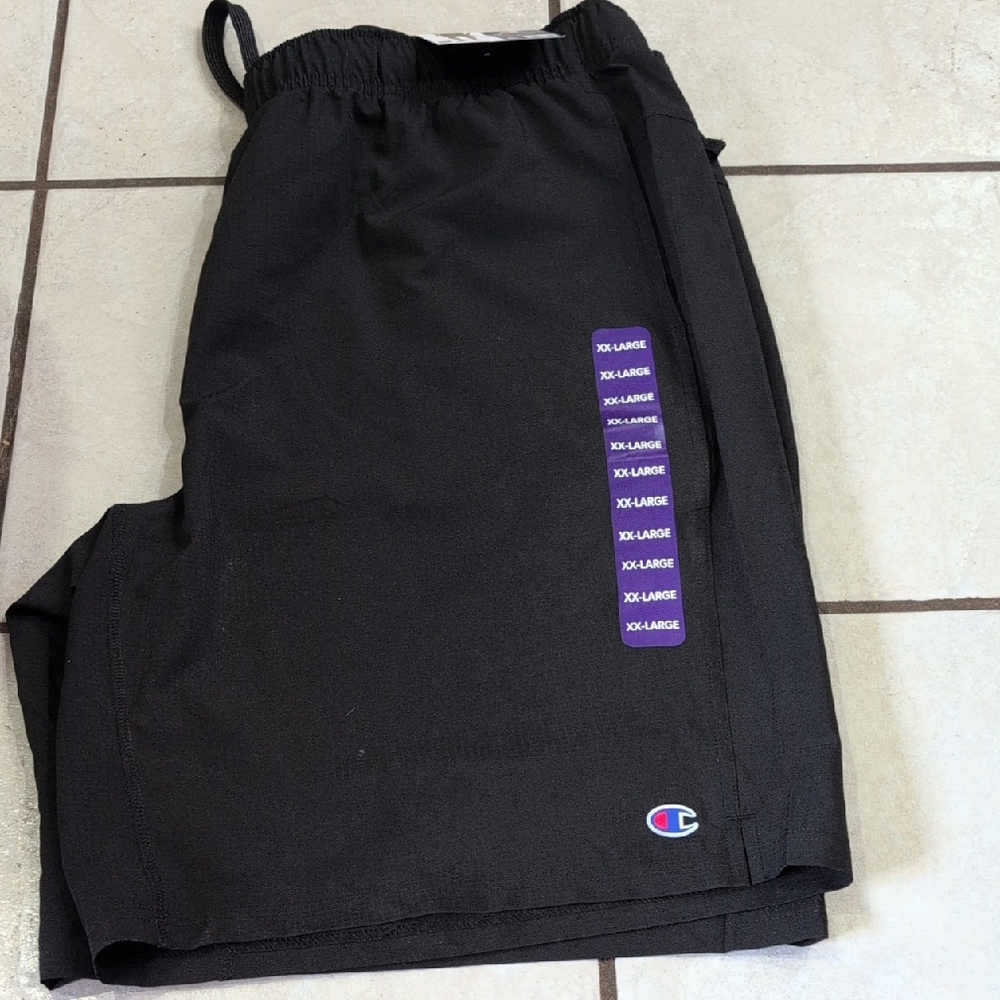 Champion Kids Black Joggers with Logo